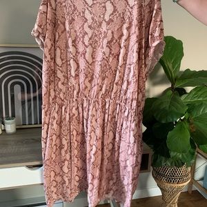 Snake Skin H&M Dress with Pockets